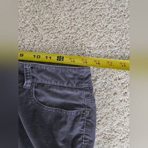 Boden Gray Corduroy Pants womens Size US 6P Mid Rise - Picture 5 of 9
